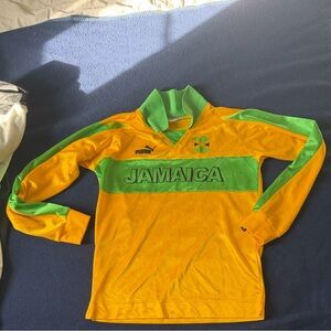 Puma Yellow and Green Jamaica Jersey (medium) #10